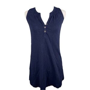 Lilly Pulitzer XXS Essie Dress Navy Blue Sleeveless Mini Shift Preppy Casual